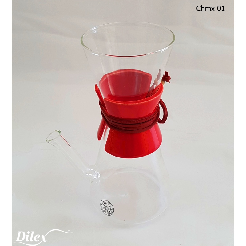 Dilex 0.45 Litre Kırmızı Cam Chemex